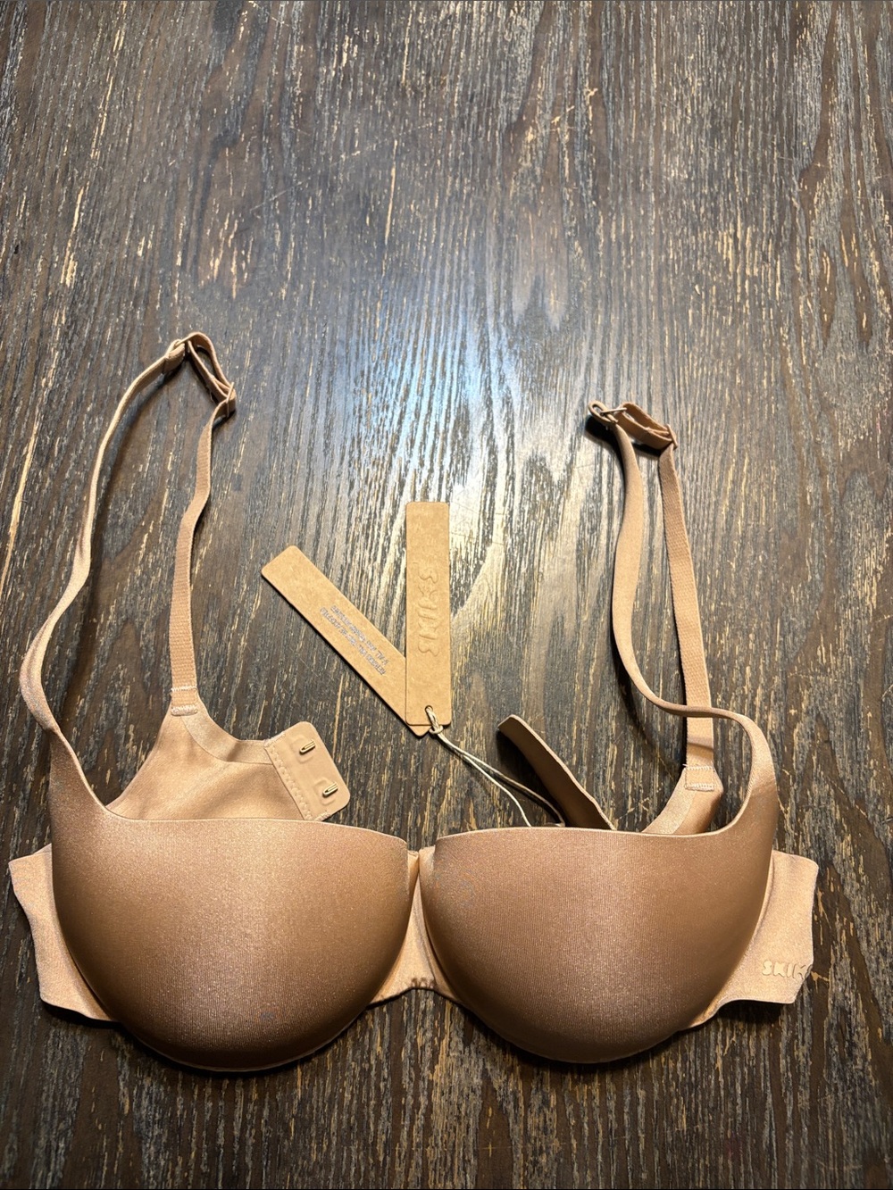 SKIMS Smooth ultimate push up balconette clay 32B NWT Bra